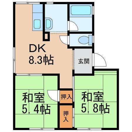 海南駅 徒歩8分 1階の物件間取画像